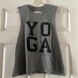 SPIRITUAL GANGSTER CROPPED GRAPHIC MUSCLE TEE